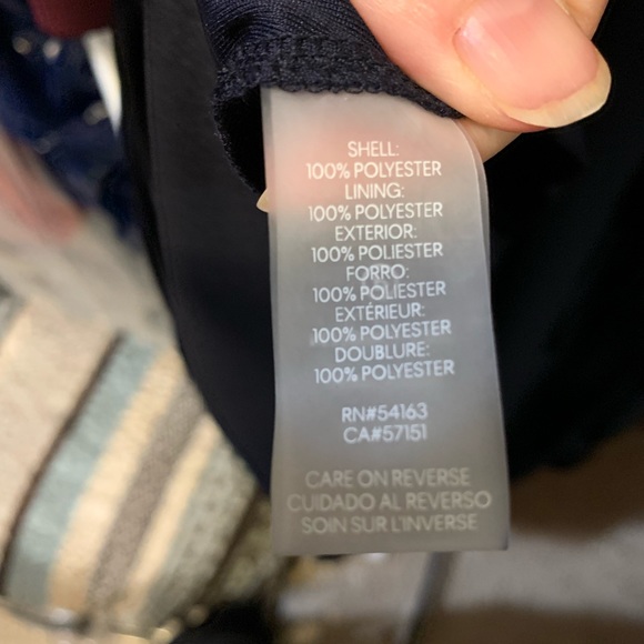 Karl Lagerfeld long navy dress size 10 NWT - Picture 9 of 12